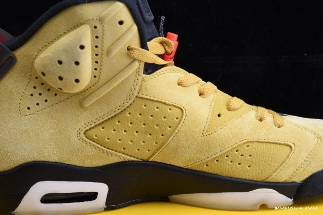 Rep TRAVIS 6 JORDAN AIR YELLOW SCOTT CN1084-300 X 0627